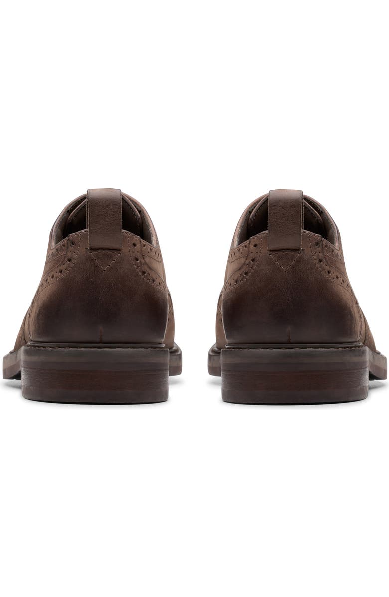 Clarks<sup>®</sup> Aldwin Limit Wingtip Derby, Alternate, color, Brown Leather