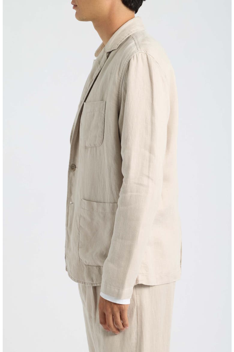 Alta Linen Blazer, Alternate, color, BONE