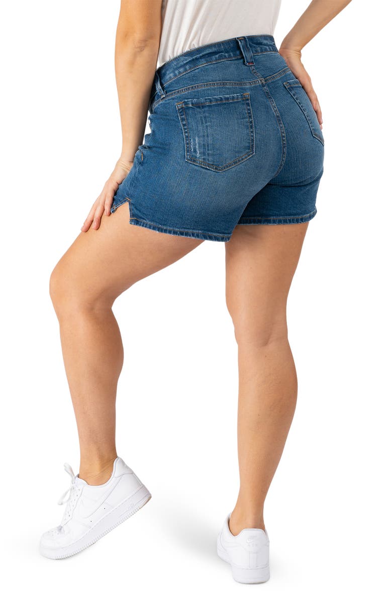 SLINK Jeans Side Vent Denim Shorts, Alternate, color, 