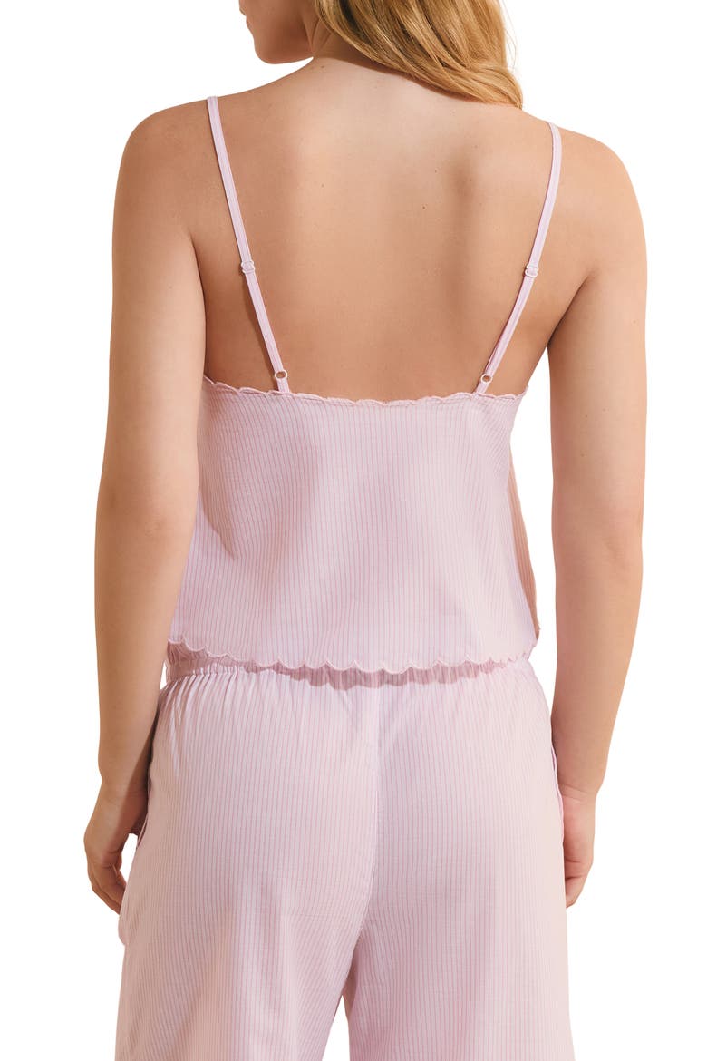 Time Scalloped Cotton Camisole, Alternate, color, PINK