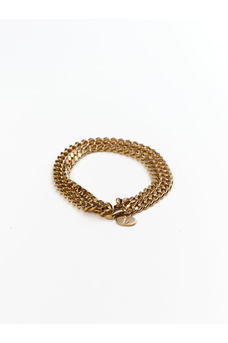 Olive Double Chain Bracelet, Main, color, 7"