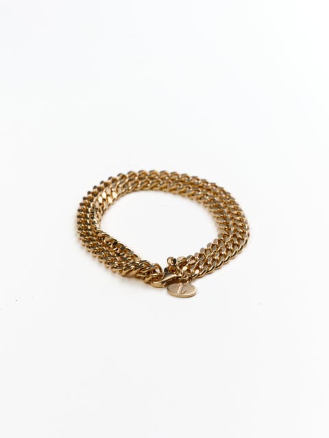 Olive Double Chain Bracelet