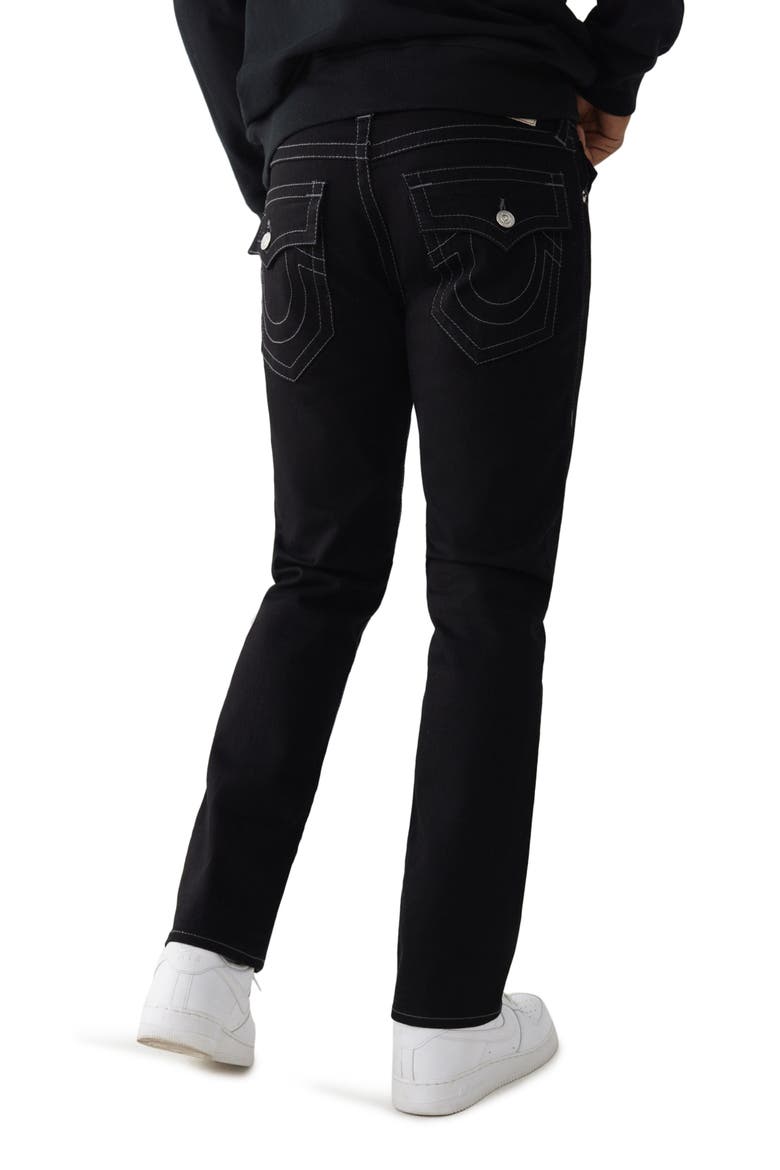 Ricky Flat Pocket Straight Jeans, Alternate, color, 2SB BODY RINSE BLACK