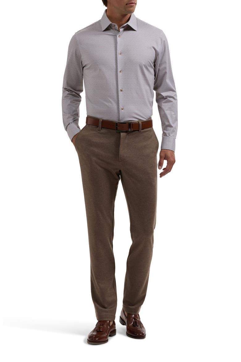 James OoohCotton® Print Button-Up Shirt, Alternate, color, SIENNA
