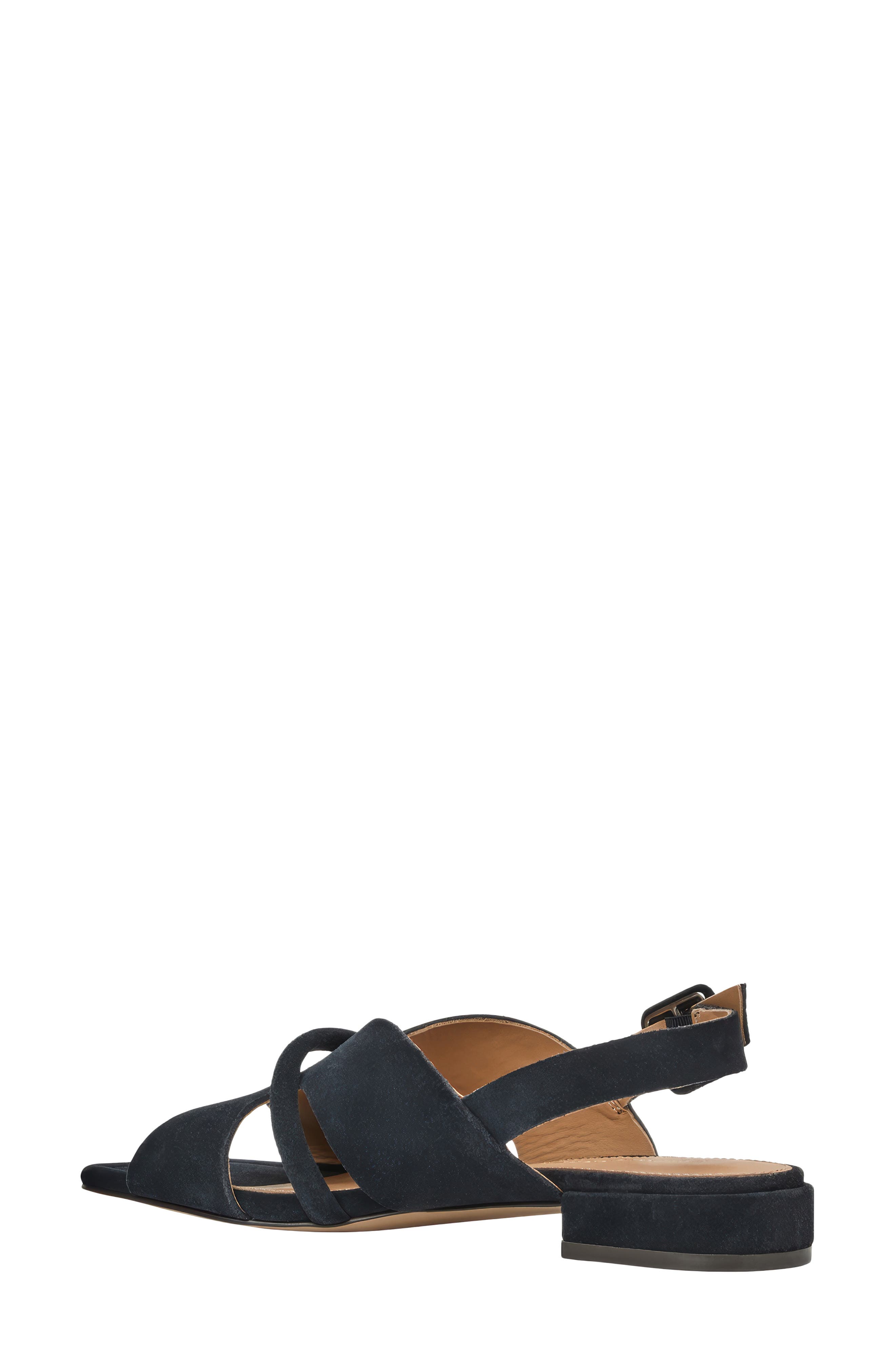 Journee Slingback Sandal, Alternate, color, NAVY