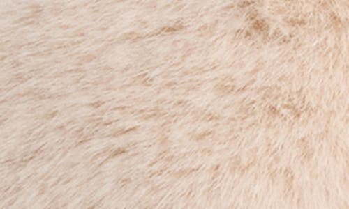 La Fiorentina Faux Fur Pull Through Scarf In Sand