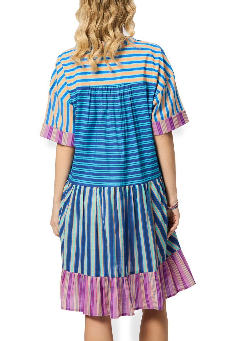 Striped Tunic Dress, Alternate, color, BLUE