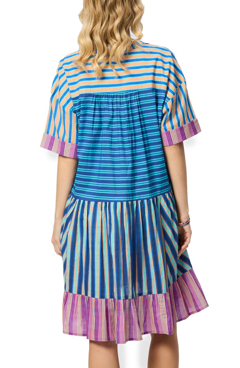 SAACHI Striped Tunic Dress, Alternate, color, Blue