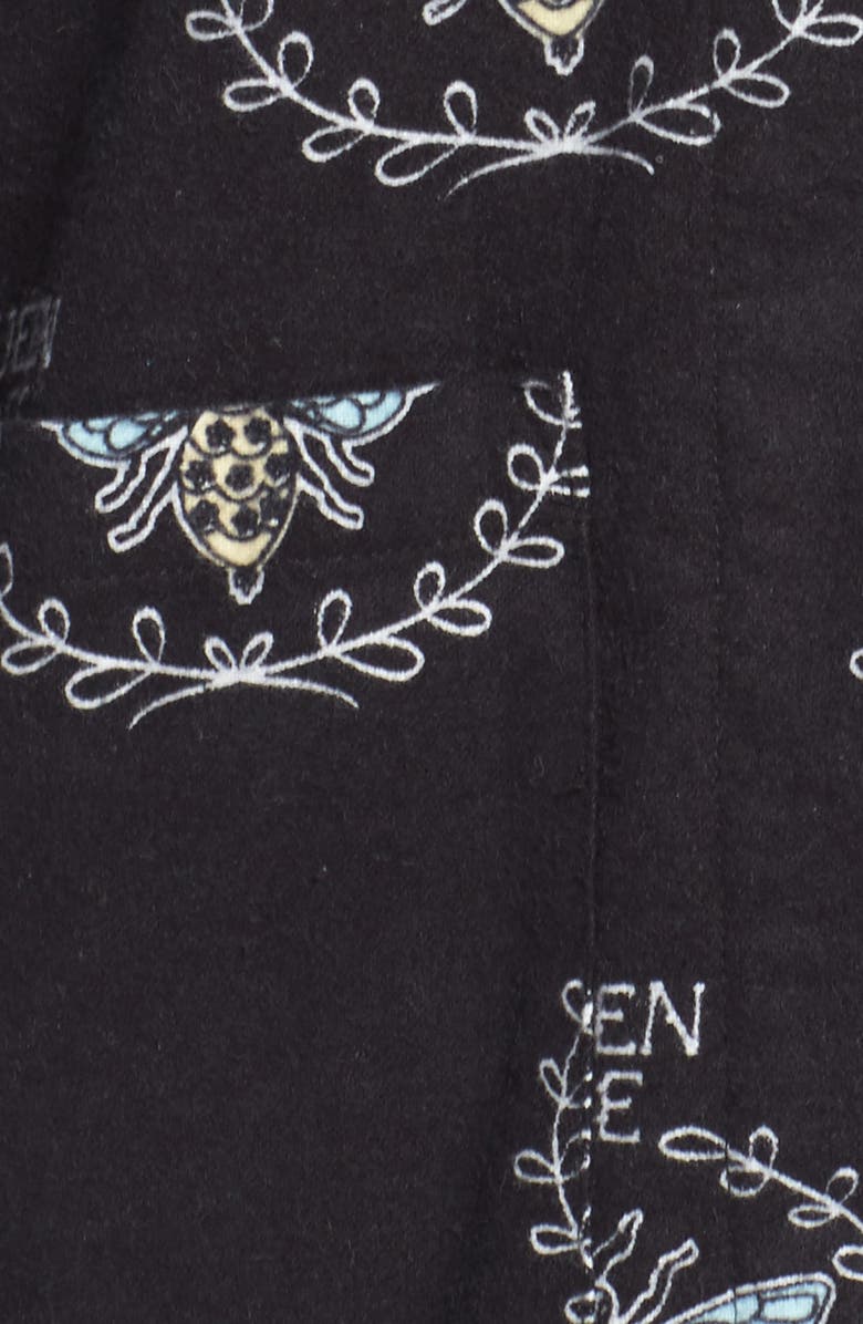 PJ Salvage Print Flannel Pajamas, Alternate, color,