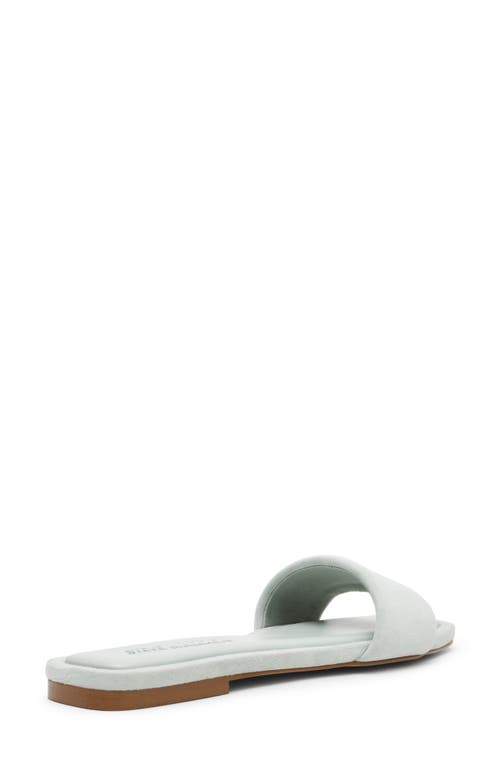 Steve Madden Lumina Slide Sandal In Sage Suede
