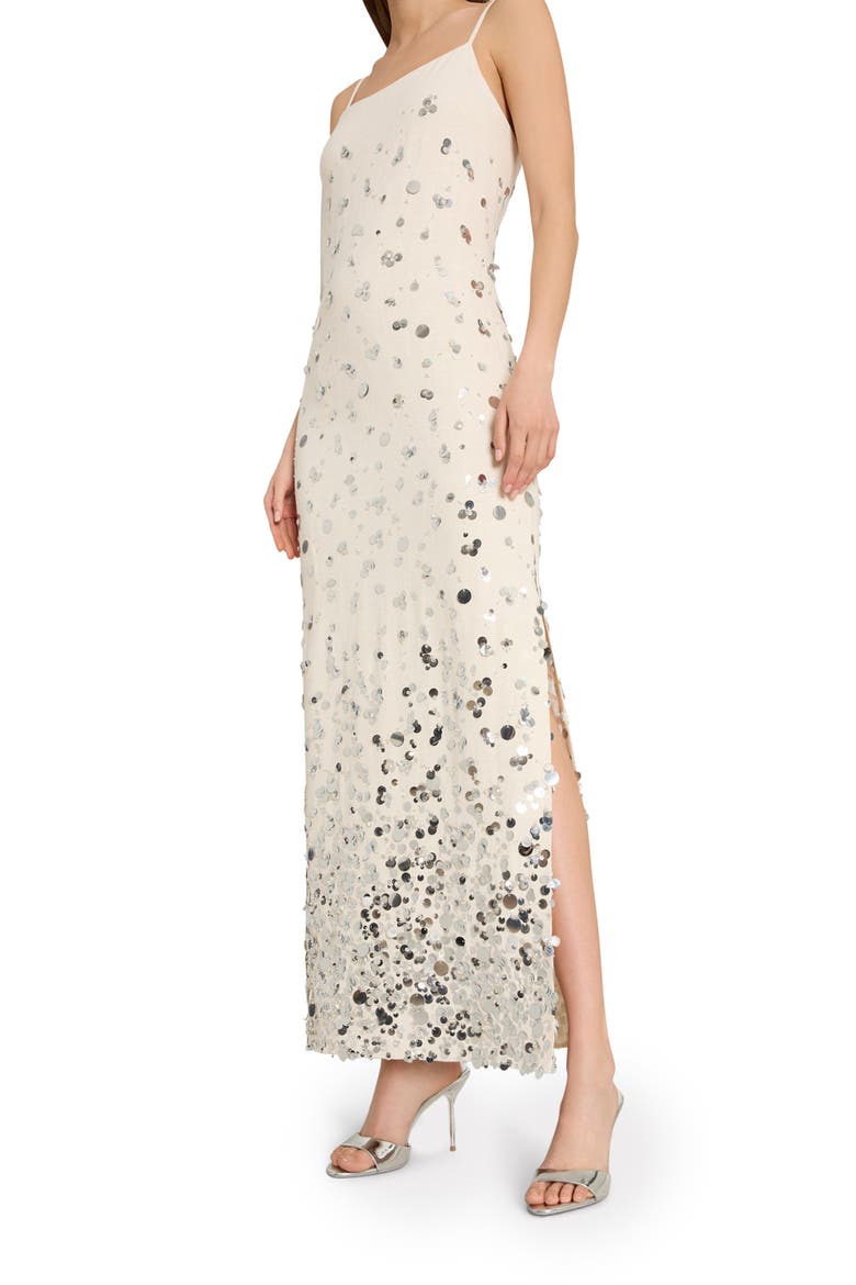 Lily Sequin Dress, Alternate, color, TAN MULTI
