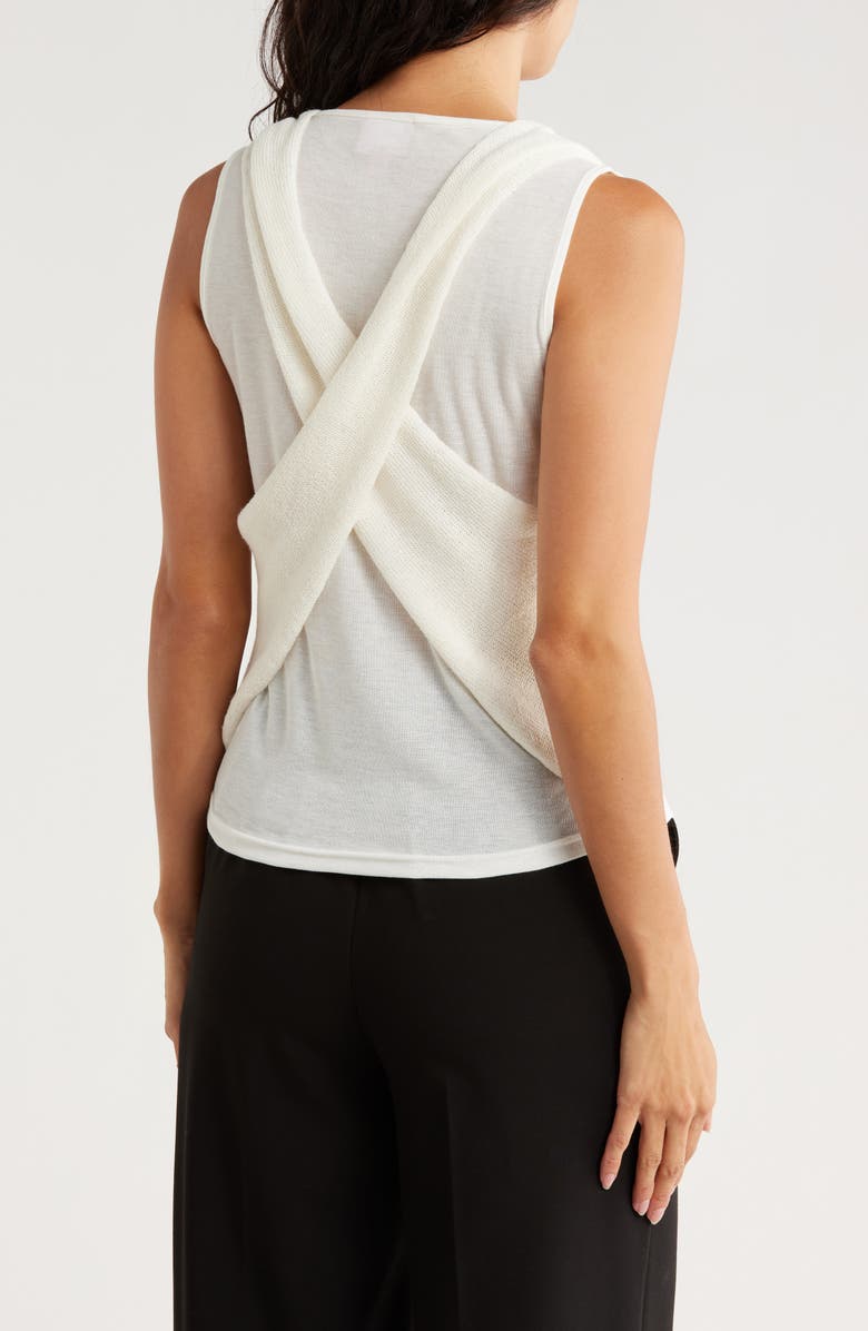 Muse Combo Sweater Tank, Alternate, color, Ivory