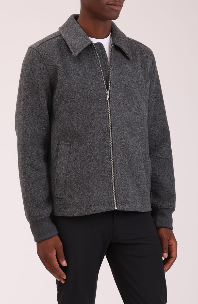 Bagatelle Knit Bomber Jacket, Alternate, color, Charcoal