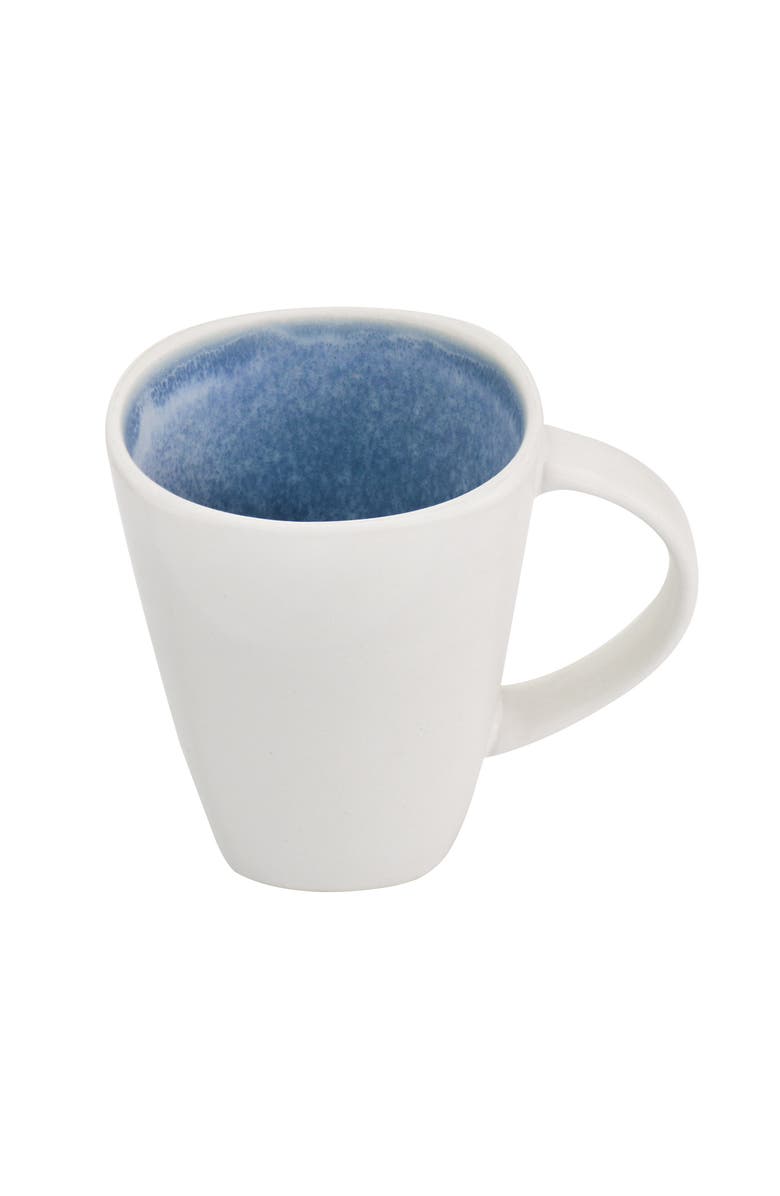 Gibson Elite 16 Piece Reactive Glaze Stoneware Dinnerware Set, Alternate, color, White