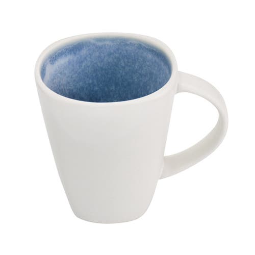 Gibson Elite 16 Piece Reactive Glaze Stoneware Dinnerware Set In White