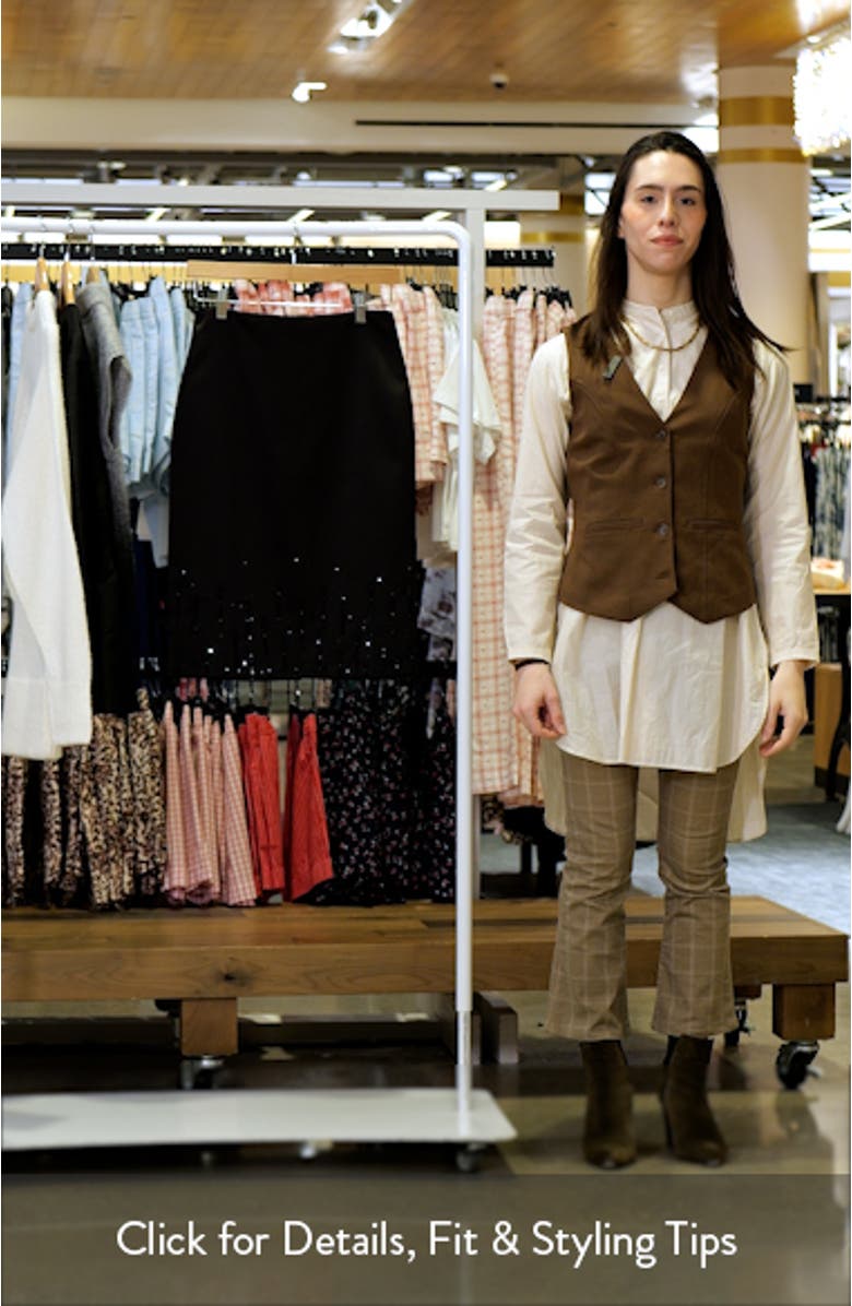 Crystal Trim Midi Skirt, sales video thumbnail