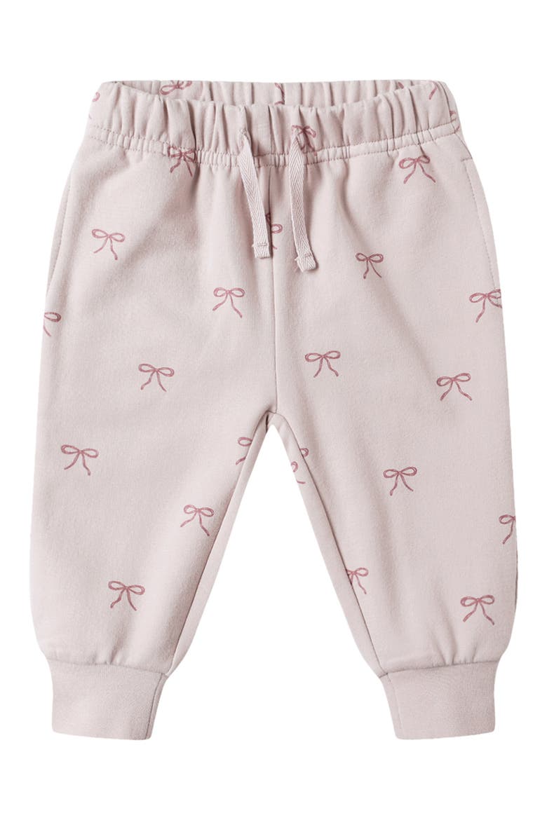 Bow Print Sweatpants, Main, color, LILAC