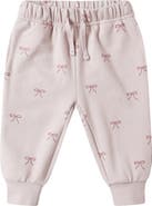 QUINCY MAE Bow Print Sweatpants