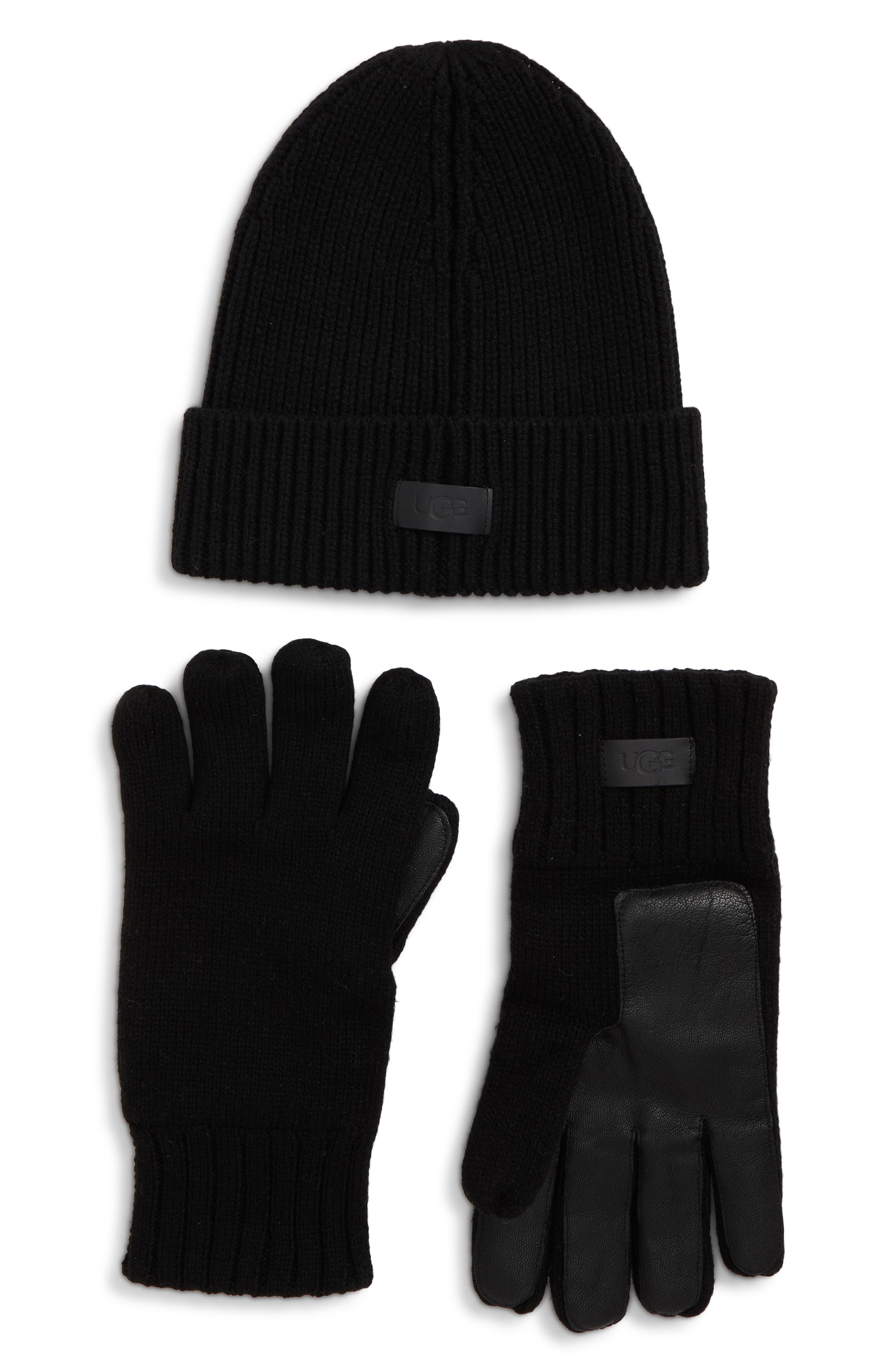 Knit Beanie & Gloves Set