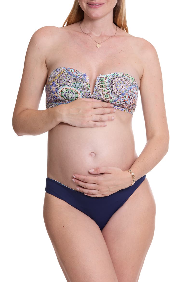 Mandala Reversible Maternity Bikini, Alternate, color, MULTICOLOR
