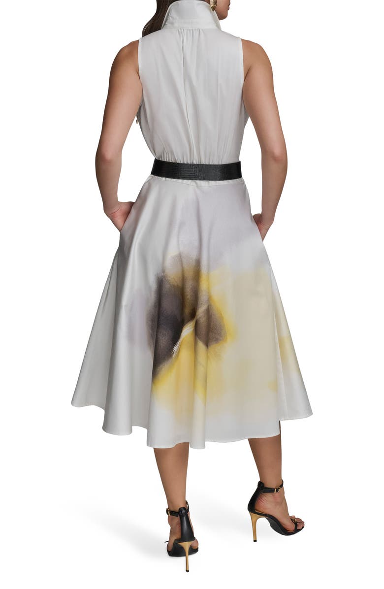 Donna Karan New York Print Belted Maxi Shirtdress, Alternate, color,