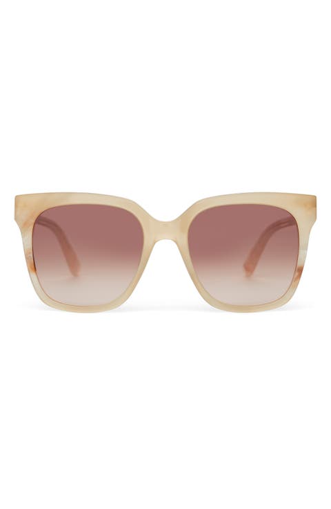 Natasha 53mm Polarized Square Sunglasses