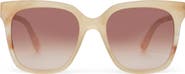 TOMS Natasha 53mm Polarized Square Sunglasses
