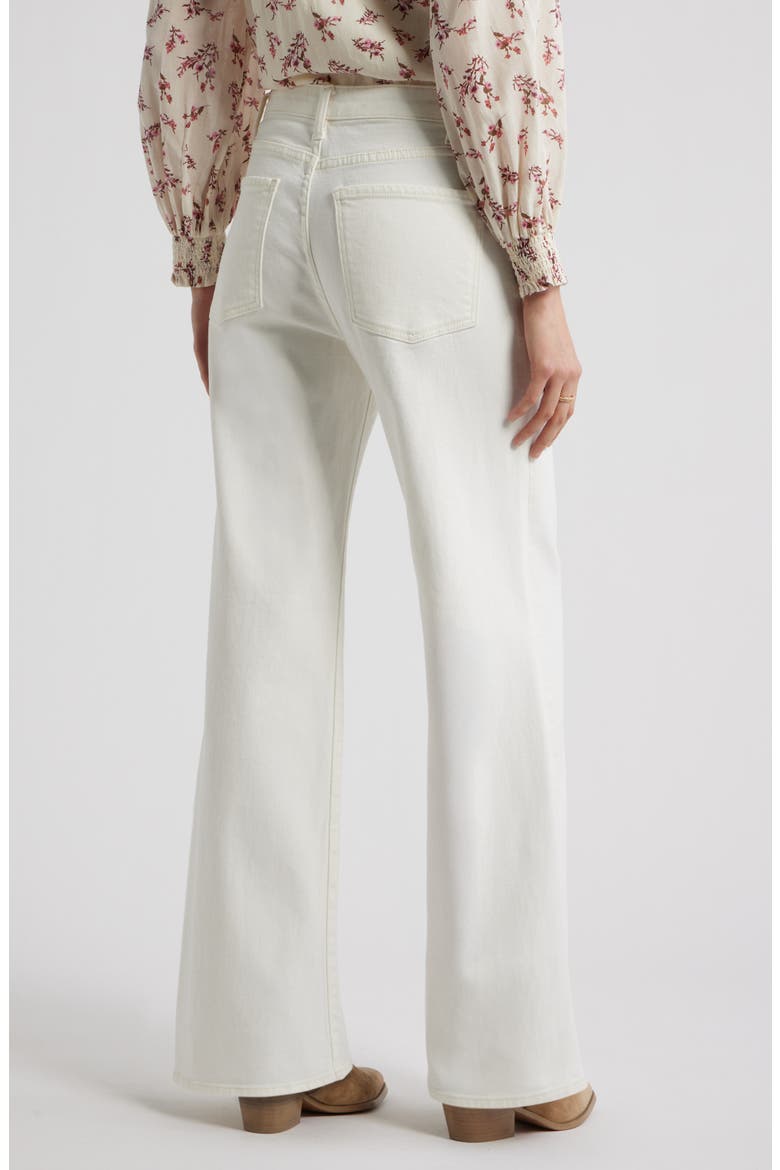 High Waist Wide Leg Jeans, Alternate, color, ECRU
