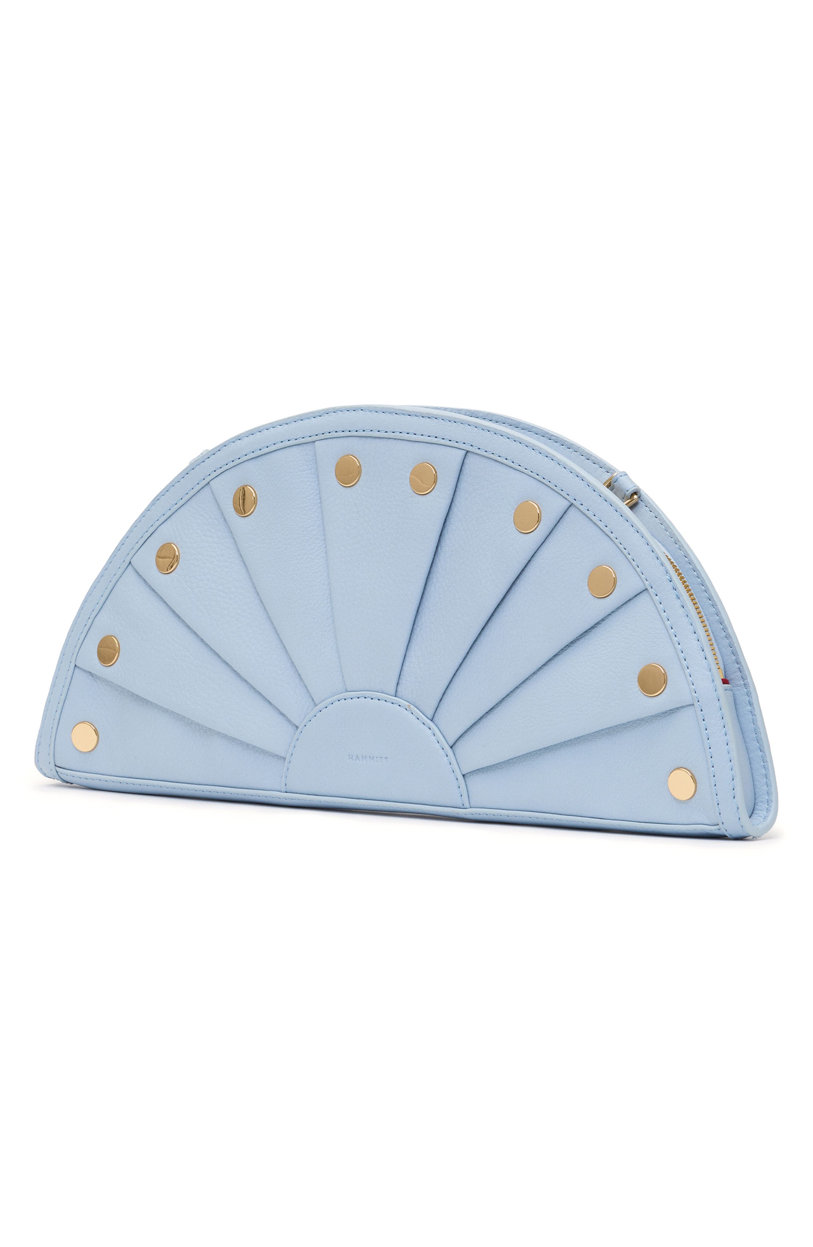 Shelley Clutch, Alternate, color, HAZY BLUE/ GOLD