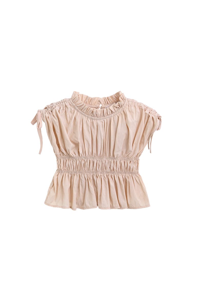 Mimi Tutu Beige Ruffle Bow Outfit Set, Alternate, color, Beige