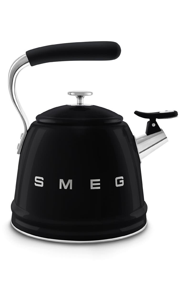 smeg Whistling Kettle, Main, color, Black