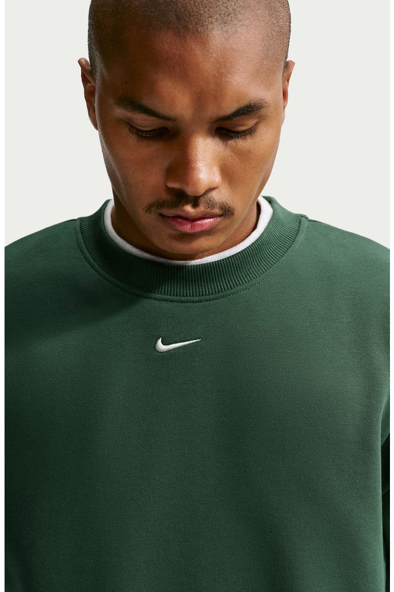Solo Crewneck Sweatshirt, Alternate, color, FIR/ SAIL