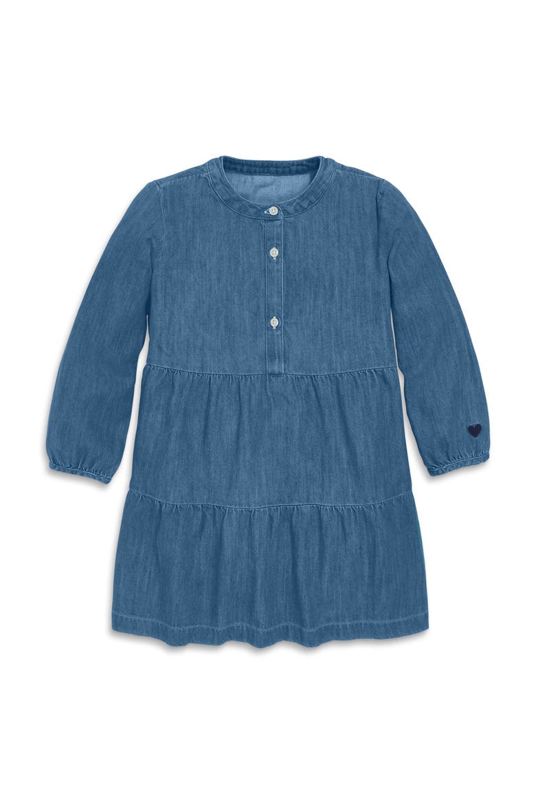 Kids Chambray Popover Dress, Main, color, Classic Chambray