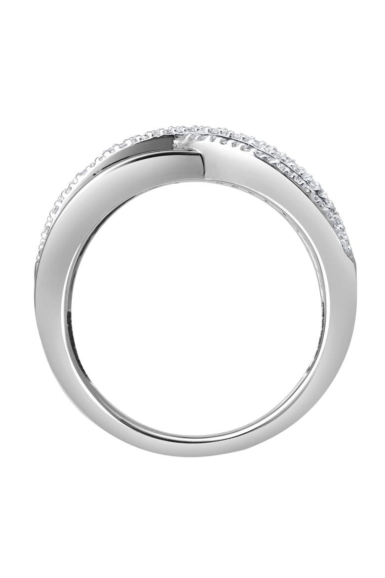 Elaris Wave 0.25 Ct 10K Gold Diamond Ring, Alternate, color, 10K White Gold