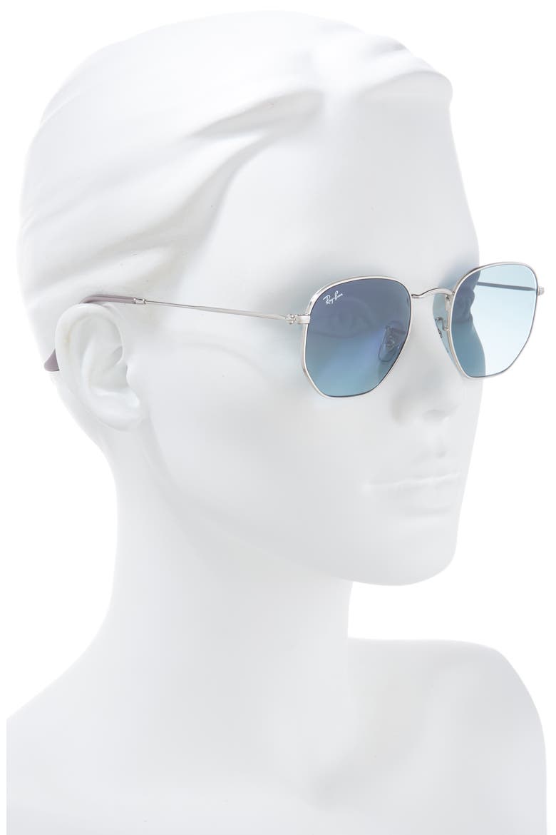 51mm Geometric Sunglasses, Alternate, color, BLUE GRADIENT