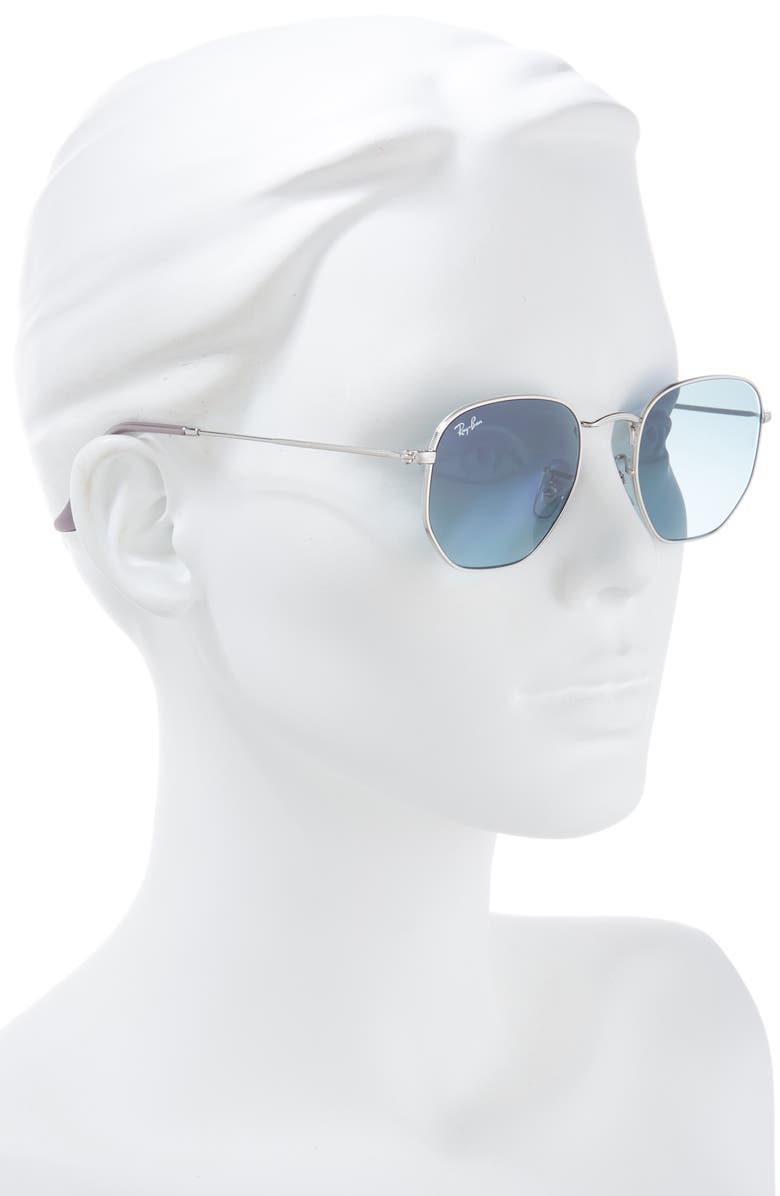 Ray-Ban 51mm Geometric Sunglasses, Alternate, color, Blue Gradient