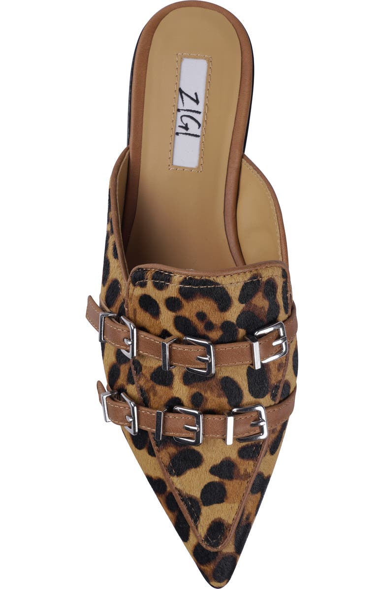ZIGI Rous Genuine Calf Hair Mule, Alternate, color, Leopard Calf Hair