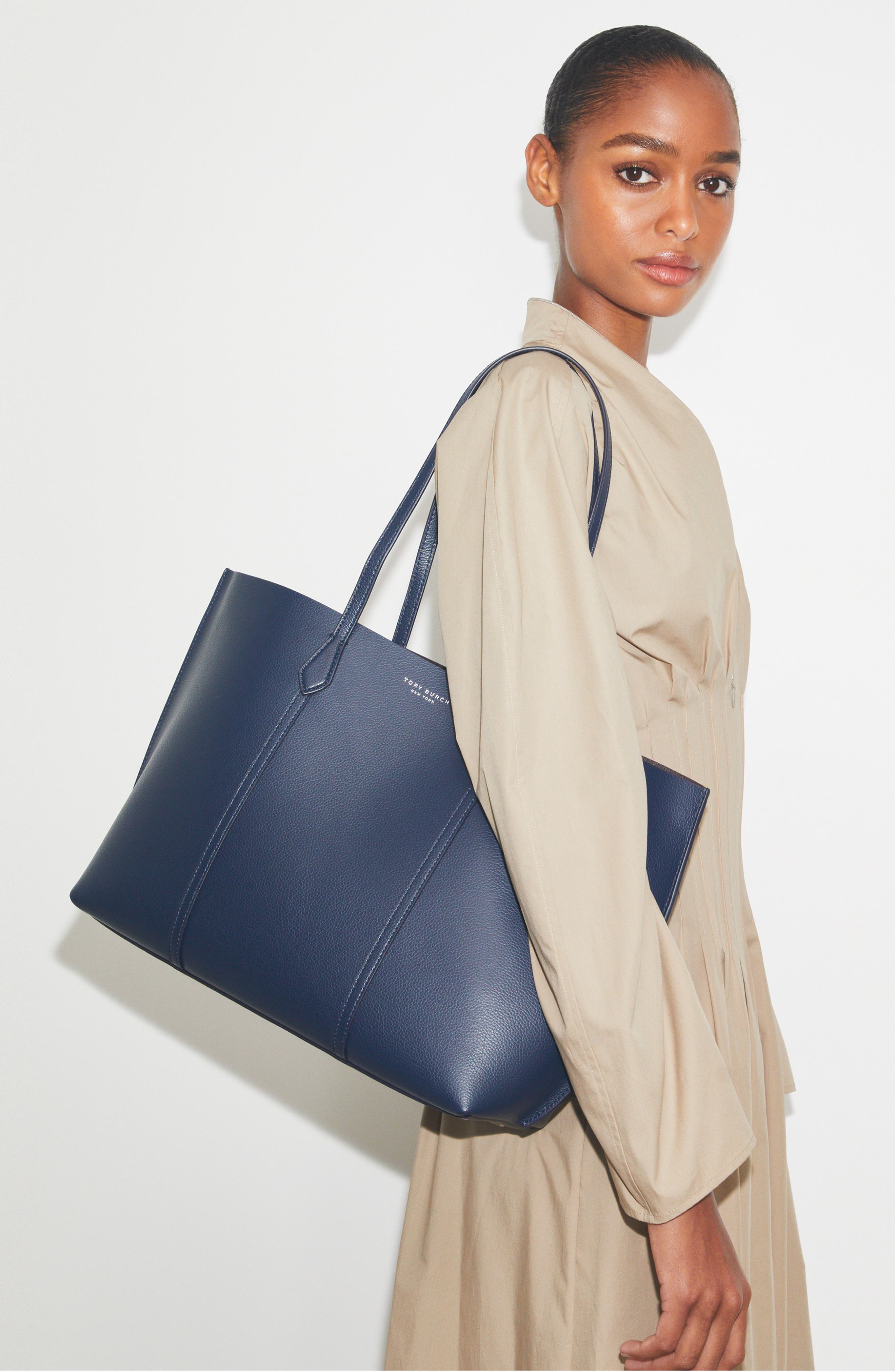 Tory Burch Perry Triple Compartment Leather Tote (Women) | Nordstrom