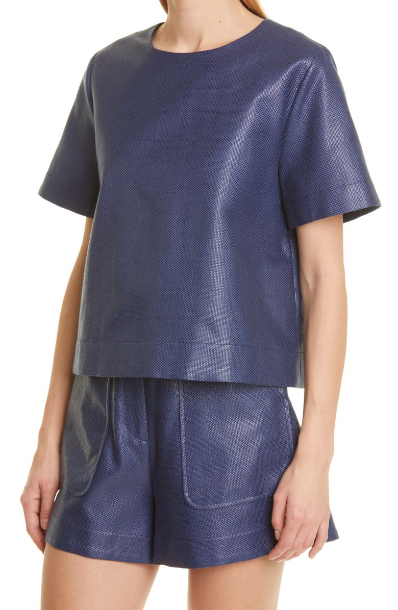 Lisa Marie Fernandez Woven Trapeze Top, Alternate, color,