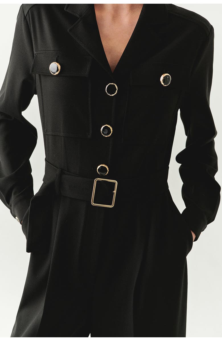 Exquise Emmalyn Jumpsuit, Alternate, color, Black