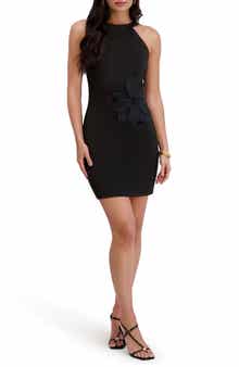 Siena 3D Flower Scuba Body-Con Minidress