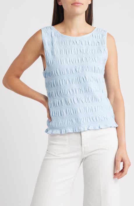 Madewell Smocked Tank Top