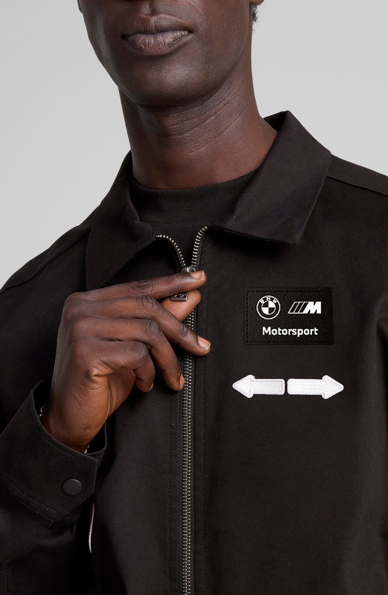 PUMA BMW M4 Motorsport Zip-Up Coach's Jacket, Alternate, color, Black
