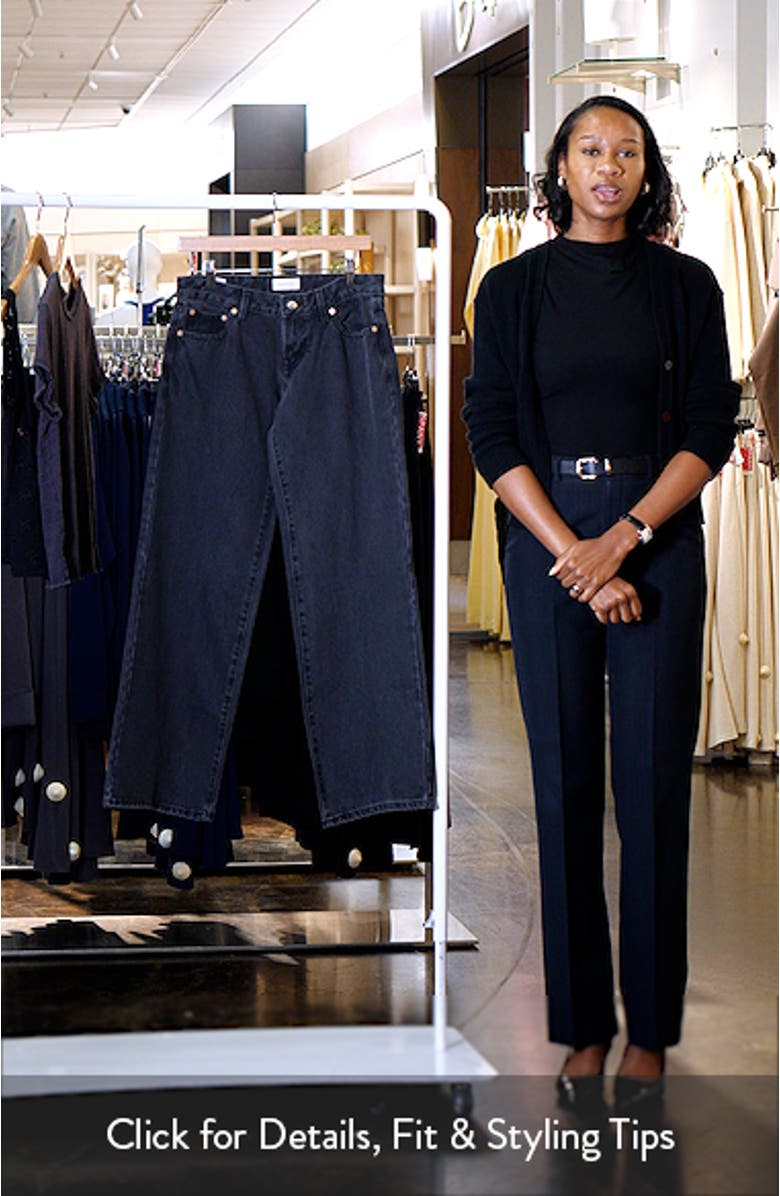 Zoe Low Rise Wide Leg Girlfriend Jeans, sales video thumbnail