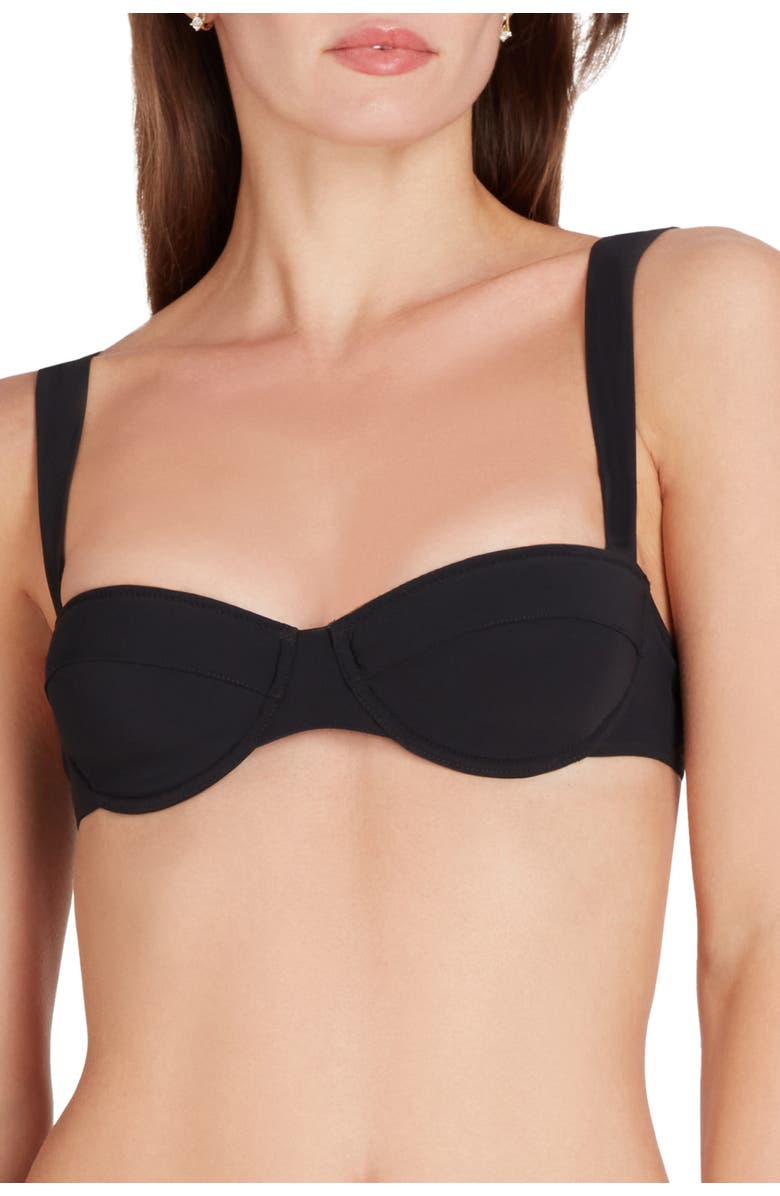 VALIMARE Athens Underwire Bikini Top, Alternate, color, Black