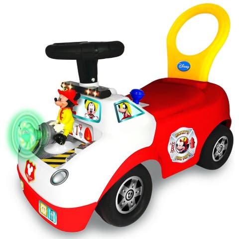 Disney Mickey Mouse Activity Fire Truck Light & Sound Rideon