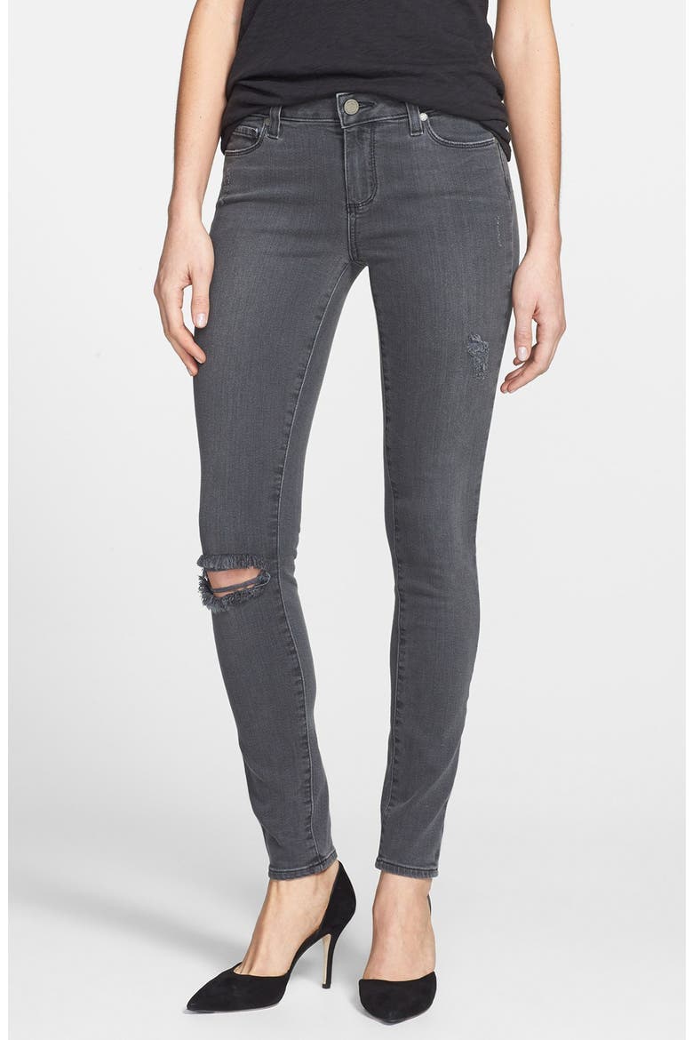 Denim 'Verdugo' Distressed Ultra Skinny Jeans, Main, color, KATE DESTRUCTIVE
