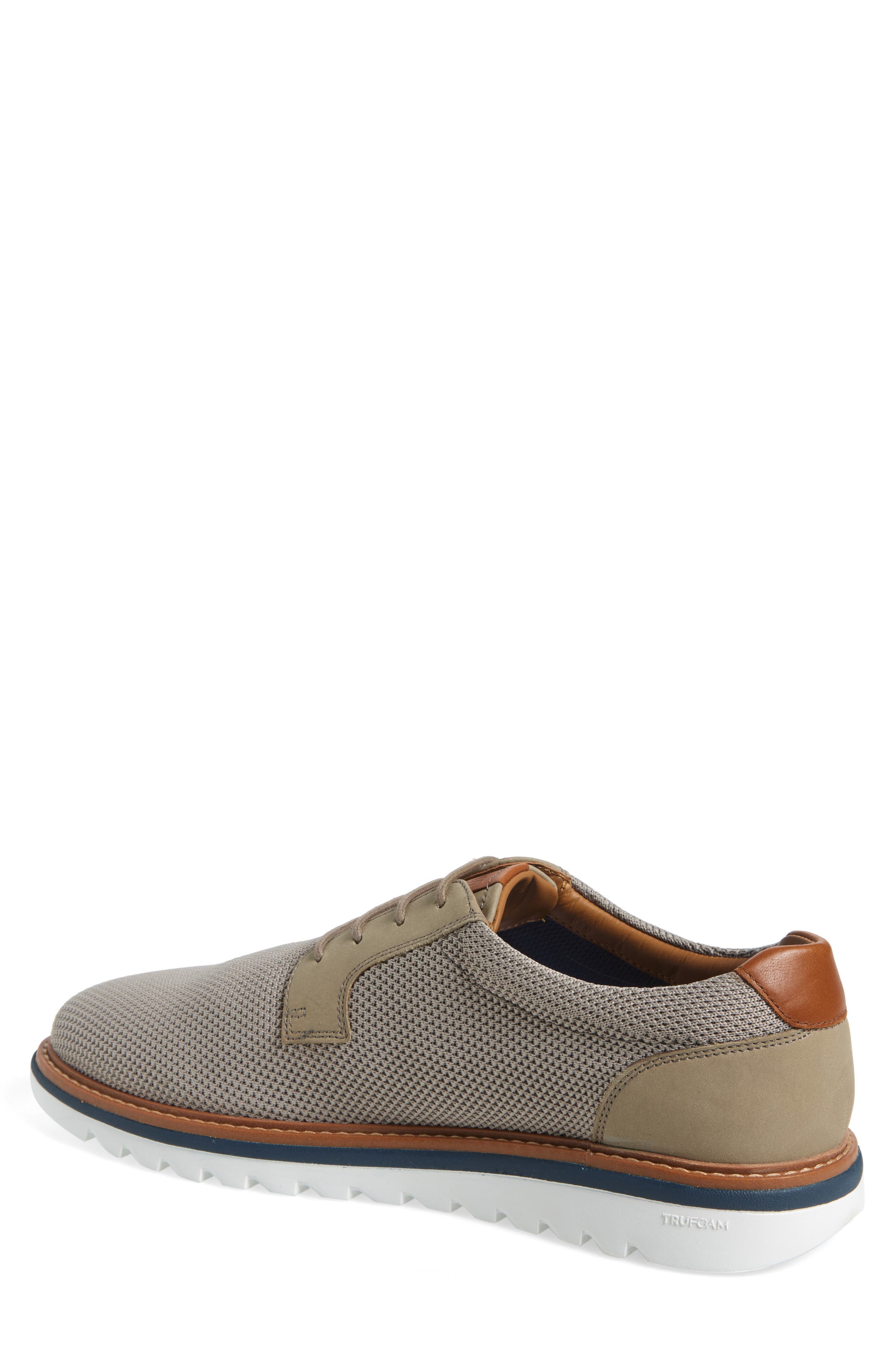 Johnston & Murphy Braydon Plain Toe Derby, Alternate, color, Grey Knit