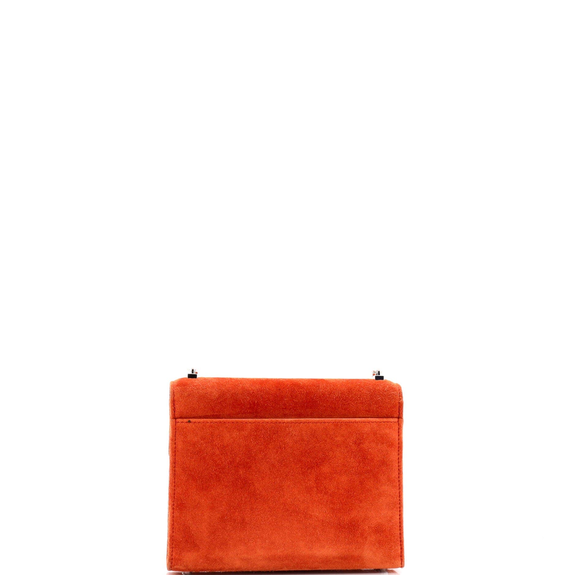 Pre-Owned Hermes Verrou Chaine Bag Doblis Suede Mini, Alternate, color, Terre Battue