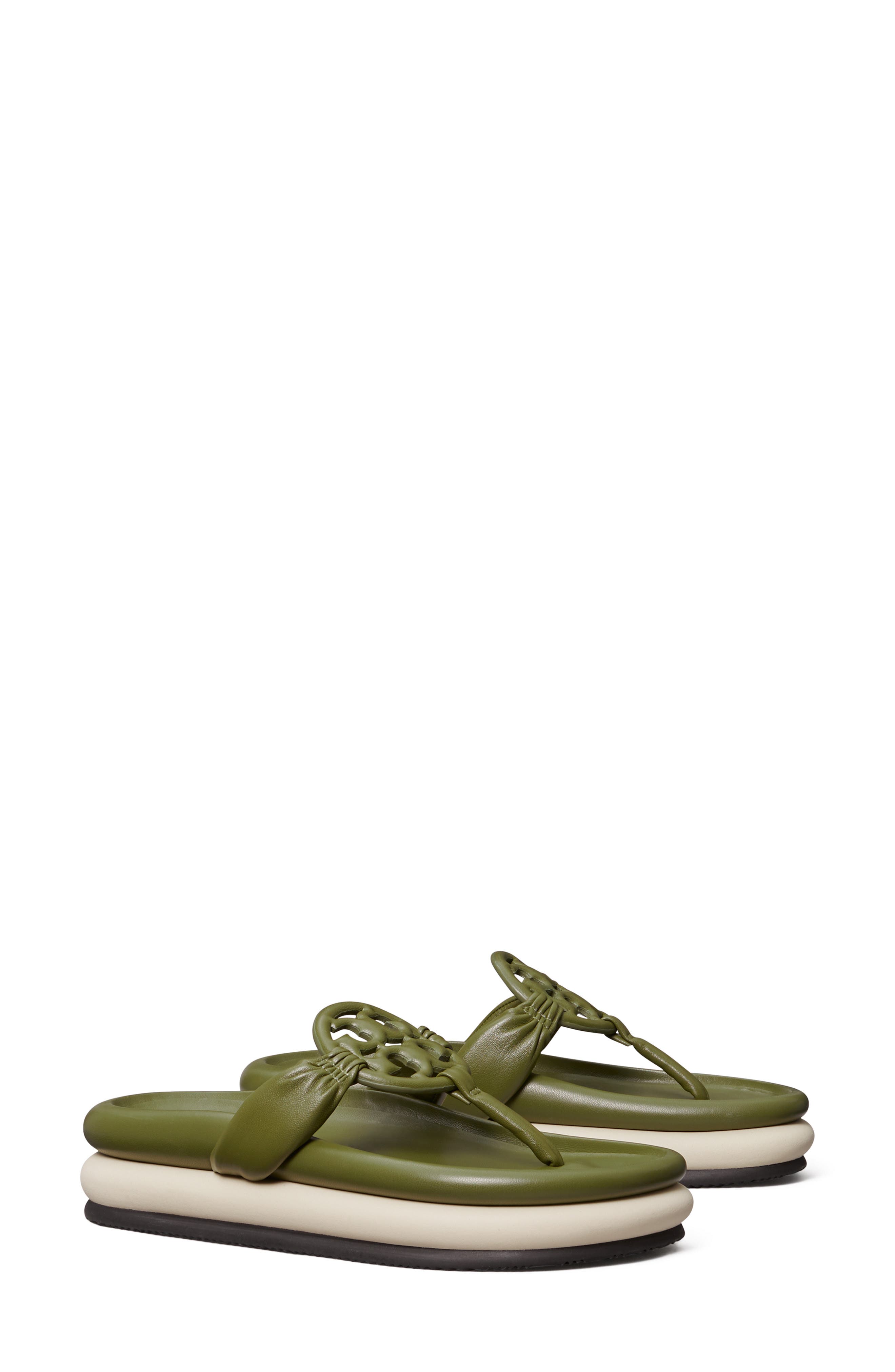 Miller Cloud Puff Sandal, Main, color, DAPHNE / NEW IVORY / BLACK